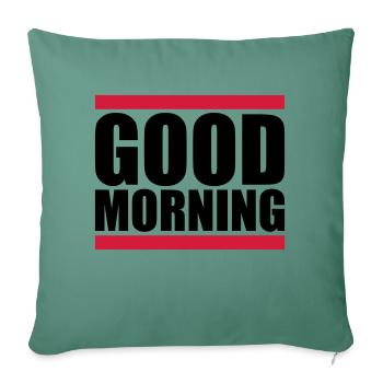 Good Morning Balken - Sofakissenbezug 45 x 45 cm - Tanngrün - Vorne