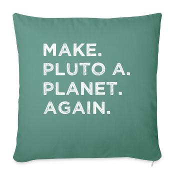 télescope dictons drôles amateurs d’astronomie - Housse de coussin décorative 45 x 45 cm - vert sapin - Devant