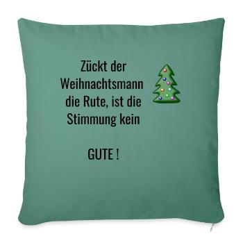 Weihnachten - Sofakissenbezug 45 x 45 cm - Tanngrün - Vorne