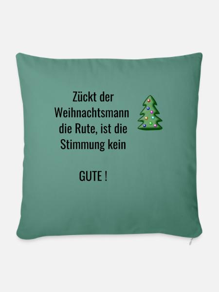 Weihnachten - Sofakissenbezug 45 x 45 cm - Tanngrün