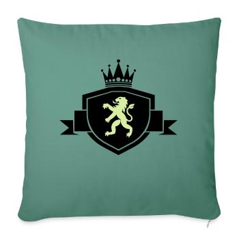 Coat of arms heraldic animal - Sofa pillowcase 17,3'' x 17,3'' (45 x 45 cm) - cypress green - Front