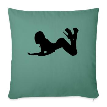 sexy - Sofa pillowcase 17,3'' x 17,3'' (45 x 45 cm) - cypress green - Front
