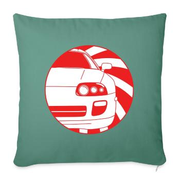 JDM automatique - Supra - Housse de coussin décorative 45 x 45 cm - vert sapin - Devant