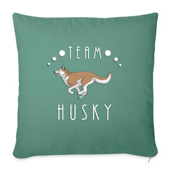Team Husky - Red and White - Sofa pillowcase 17,3'' x 17,3'' (45 x 45 cm) - cypress green - Front