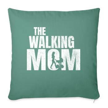 the walking mom - Sofa pillowcase 17,3'' x 17,3'' (45 x 45 cm) - cypress green - Front