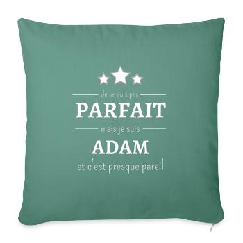 Je ne suis pas parfait mais je suis Adam cadeau - Housse de coussin décorative 45 x 45 cm - vert sapin - Devant