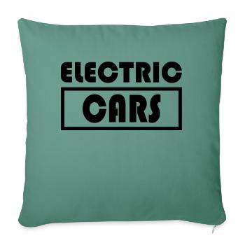 Electric Car E-mobility Hybrid - Sofakissenbezug 45 x 45 cm - Tanngrün - Vorne