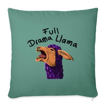 FullDramaLlama - Sofa pillowcase 17,3'' x 17,3'' (45 x 45 cm) - cypress green - Front