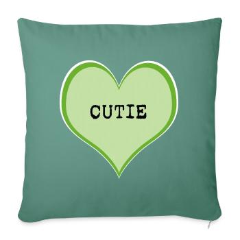 CUTIE - Sofa pillowcase 17,3'' x 17,3'' (45 x 45 cm) - cypress green - Front