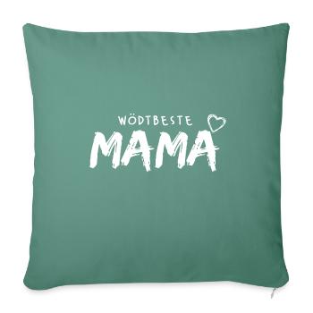 Weltbeste Mama, wödtbeste Mama - Sofakissenbezug 45 x 45 cm - Tanngrün - Vorne
