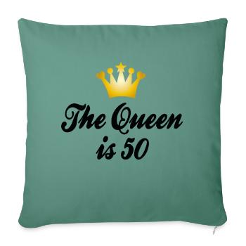 50 - Sofa pillowcase 17,3'' x 17,3'' (45 x 45 cm) - cypress green - Front