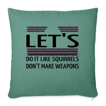 Signe de la paix Cadeau Idée Contre-culture Cadeau - Housse de coussin décorative 45 x 45 cm - vert sapin - Devant