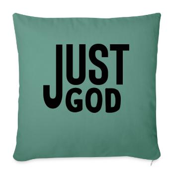 Just God - Sofakissenbezug 45 x 45 cm - Tanngrün - Vorne