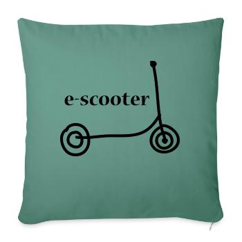 E-Scooter Scooter - Sofa pillowcase 17,3'' x 17,3'' (45 x 45 cm) - cypress green - Front