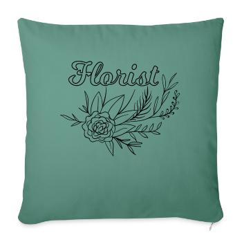Flower Flower Plant - Sofa pillowcase 17,3'' x 17,3'' (45 x 45 cm) - cypress green - Front