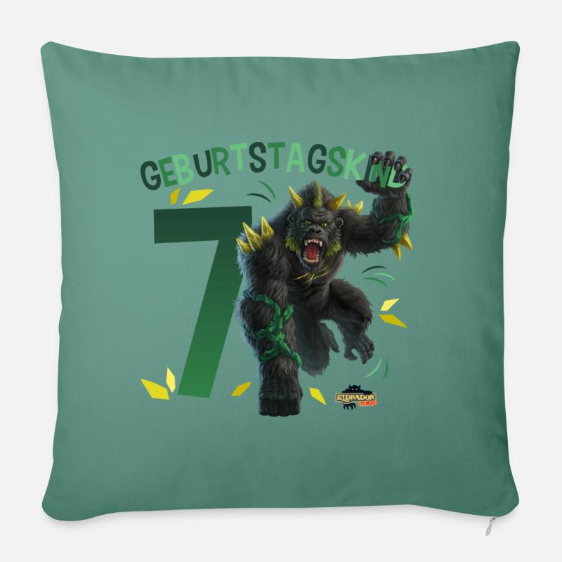 schleich® ELDRADOR® CREATURES 7 Siebter Geburtstag - Sofa pillowcase 17,3'' x 17,3'' (45 x 45 cm) - cypress green