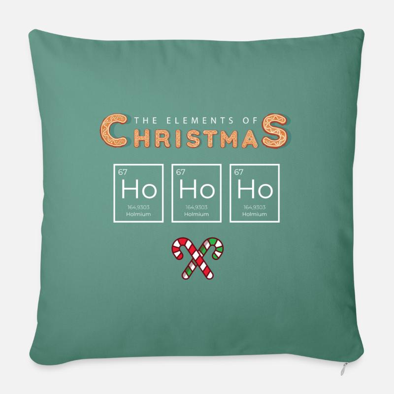 The Elements of Christmas - Sofakissenbezug 45 x 45 cm - Tanngrün