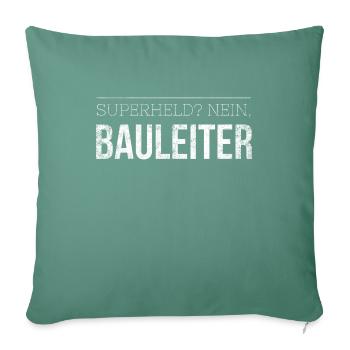 Bauleiter - Sofakissenbezug 45 x 45 cm - Tanngrün - Vorne