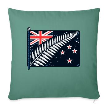 New Zealand Aotearoa Kiwi 10 - Sofa pillowcase 17,3'' x 17,3'' (45 x 45 cm) - cypress green - Front