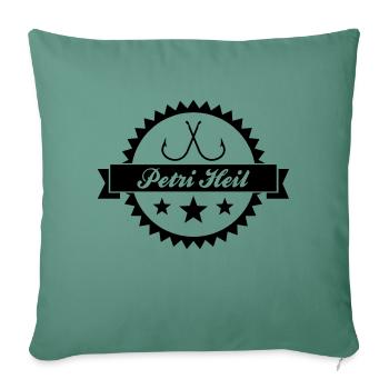 Petri Heil - Housse de coussin décorative 45 x 45 cm - vert sapin - Devant