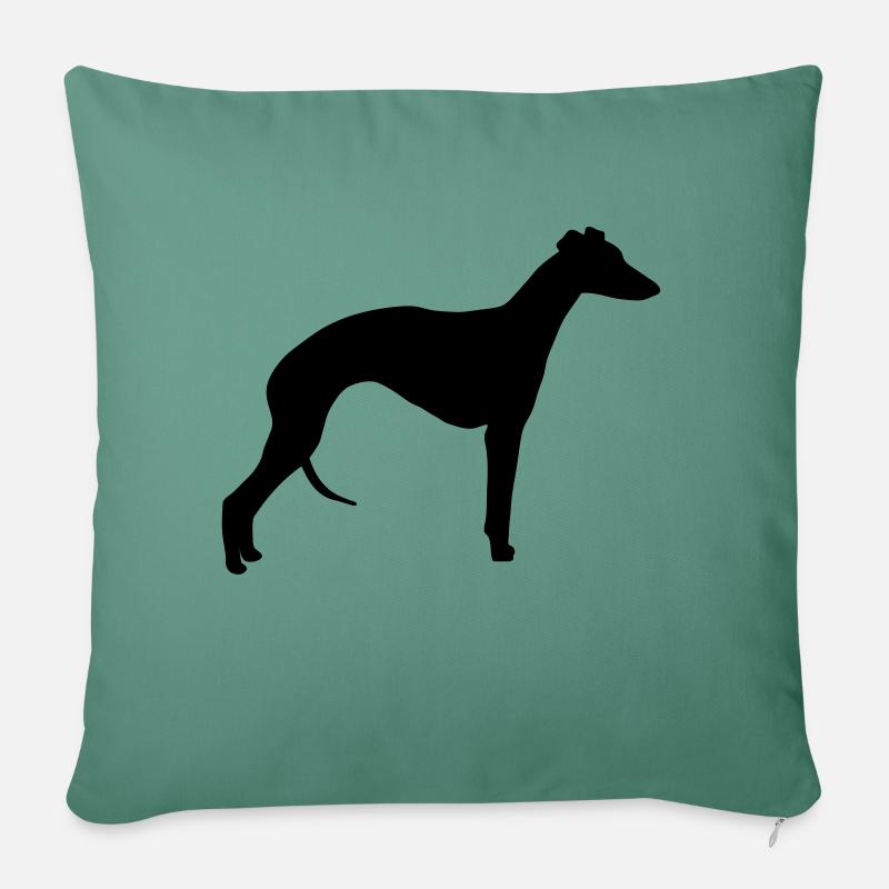 Whippet - Sofakissenbezug 45 x 45 cm - Tanngrün