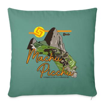 Machu Picchu-Cuzco Peru - Sofakissenbezug 45 x 45 cm - Tanngrün - Vorne