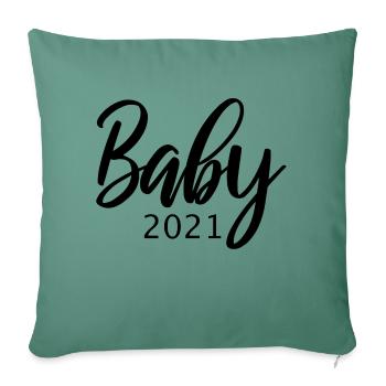 Baby 2021 - Sofakissenbezug 45 x 45 cm - Tanngrün - Vorne