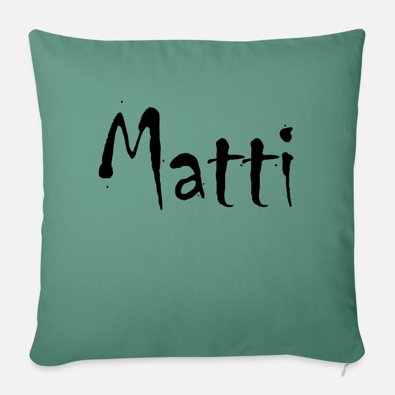 matti - Sofakissenbezug 45 x 45 cm - Tanngrün