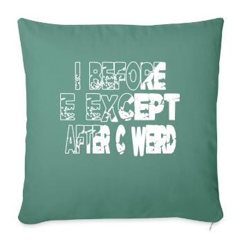 les auteurs présentent aux écrivains des tasses à café d’anniversaire roman - Housse de coussin décorative 45 x 45 cm - vert sapin - Devant
