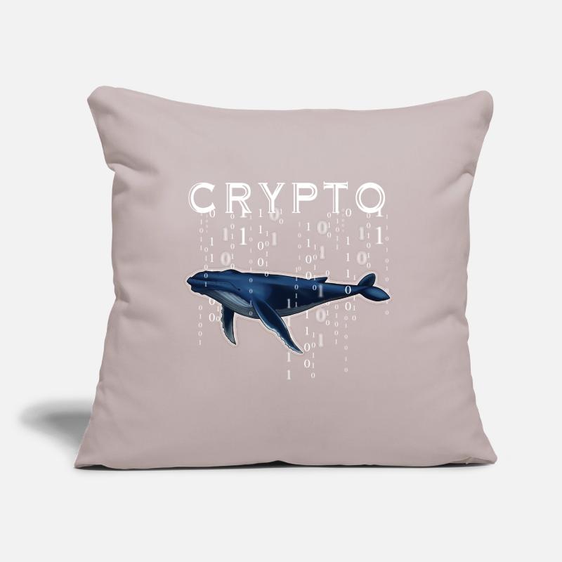 Crypto Wal Krypto Geschenk Idee Sofakissenbezug 45 x 45 cm
