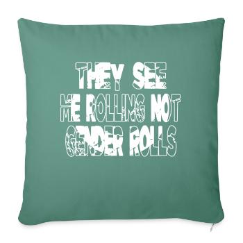 jokes geek quotes barber hair obama - Sofa pillowcase 17,3'' x 17,3'' (45 x 45 cm) - cypress green - Front