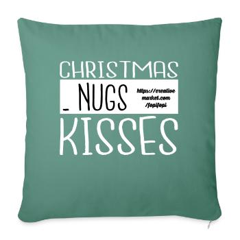 Blagues Mignon Beach Cadeau Comic Fun Dino - Housse de coussin décorative 45 x 45 cm - vert sapin - Devant