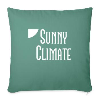 sunny climate - Sofa pillowcase 17,3'' x 17,3'' (45 x 45 cm) - cypress green - Front