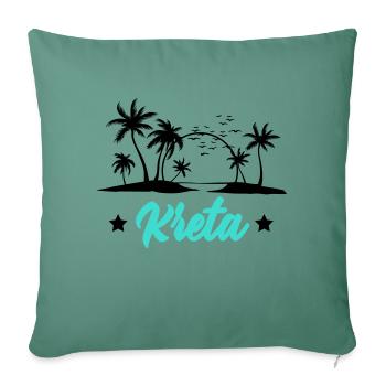 Crete - Sofa pillowcase 17,3'' x 17,3'' (45 x 45 cm) - cypress green - Front