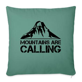 Montagnes Montagnes - Housse de coussin décorative 45 x 45 cm - vert sapin - Devant