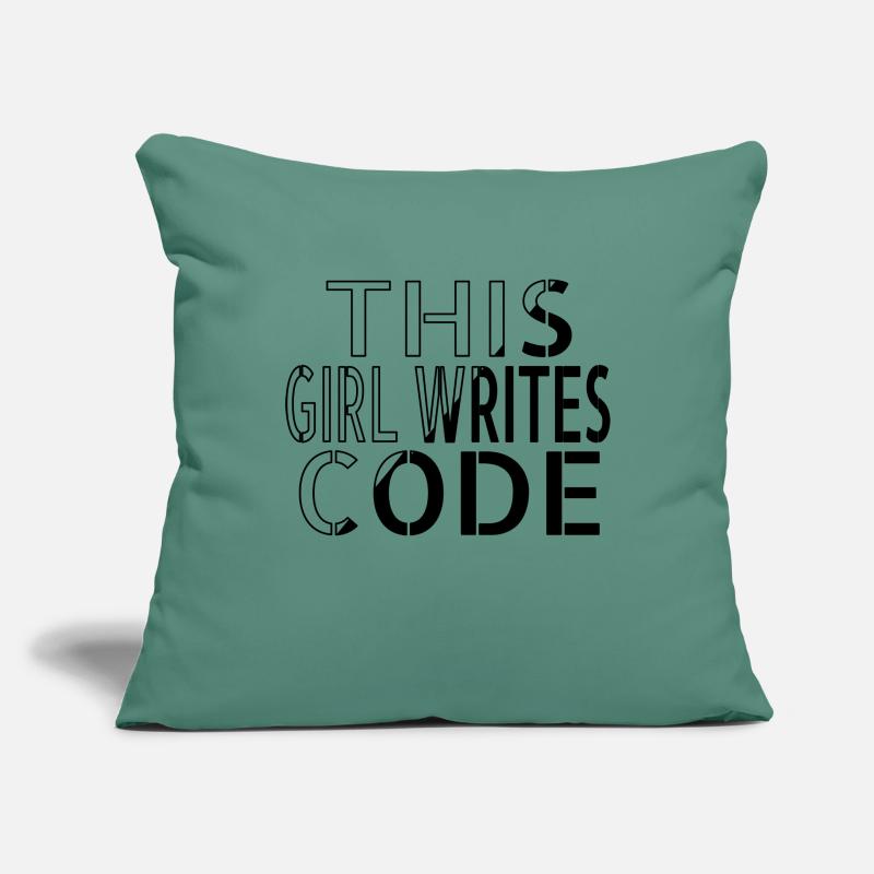 humor coding information technology statement Sofa pillowcase 17,3'' x 17,3'' (45 x 45 cm)