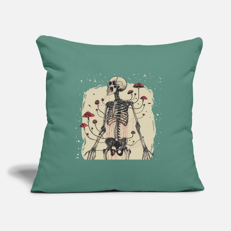 Morbid Horror Toadstool Skeleton Sofa pillowcase 17,3'' x 17,3'' (45 x 45 cm)