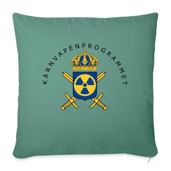 The Swedish Nuclear Weapons Programme - Sofa pillowcase 17,3'' x 17,3'' (45 x 45 cm) - cypress green - Front