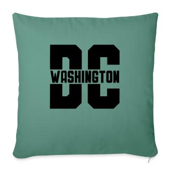 WASHINGTON DC - Sofa pillowcase 17,3'' x 17,3'' (45 x 45 cm) - cypress green - Front