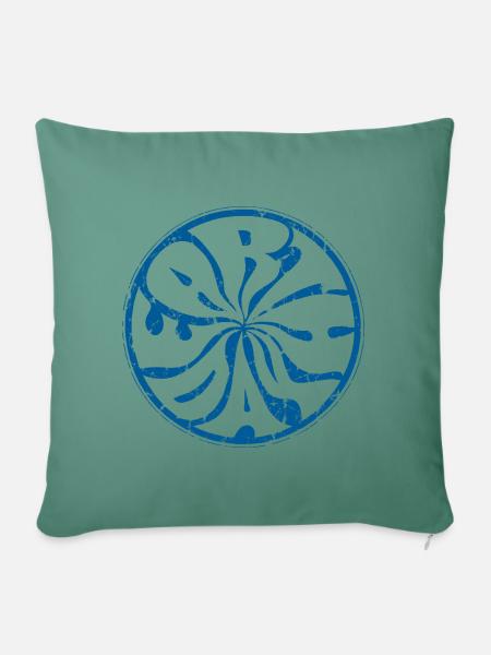 Earth Day Tag der Erde Planet Umwelt used look - Sofakissenbezug 45 x 45 cm - Tanngrün