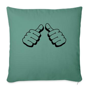 i am - Sofa pillowcase 17,3'' x 17,3'' (45 x 45 cm) - cypress green - Front