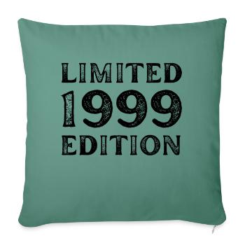 1999 LIMITED EDITION ANNIVERSAIRE METAL FER GRIS - Housse de coussin décorative 45 x 45 cm - vert sapin - Devant