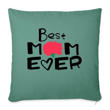 Happy Mothers Day lettering 2 - Sofa pillowcase 17,3'' x 17,3'' (45 x 45 cm) - cypress green - Front