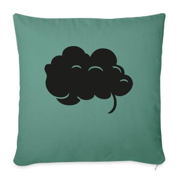 Black Cloud - Sofa pillowcase 17,3'' x 17,3'' (45 x 45 cm) - cypress green - Front