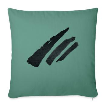 Strip Brush - Sofa pillowcase 17,3'' x 17,3'' (45 x 45 cm) - cypress green - Front