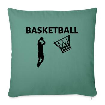 Basketball - Sofa pillowcase 17,3'' x 17,3'' (45 x 45 cm) - cypress green - Front