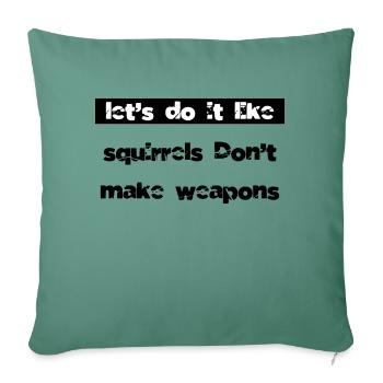 Gift 1960s Funky Present Counterculture Love Peace - Sofa pillowcase 17,3'' x 17,3'' (45 x 45 cm) - cypress green - Front