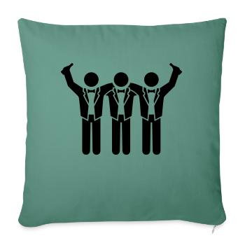 bachelor_crew__f1 - Housse de coussin décorative 45 x 45 cm - vert sapin - Devant