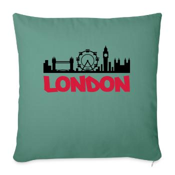 london_skyline - Sofakissenbezug 45 x 45 cm - Tanngrün - Vorne