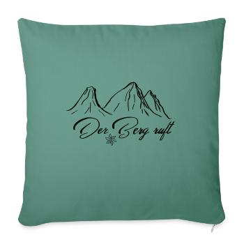 La montagne crie - Housse de coussin décorative 45 x 45 cm - vert sapin - Devant